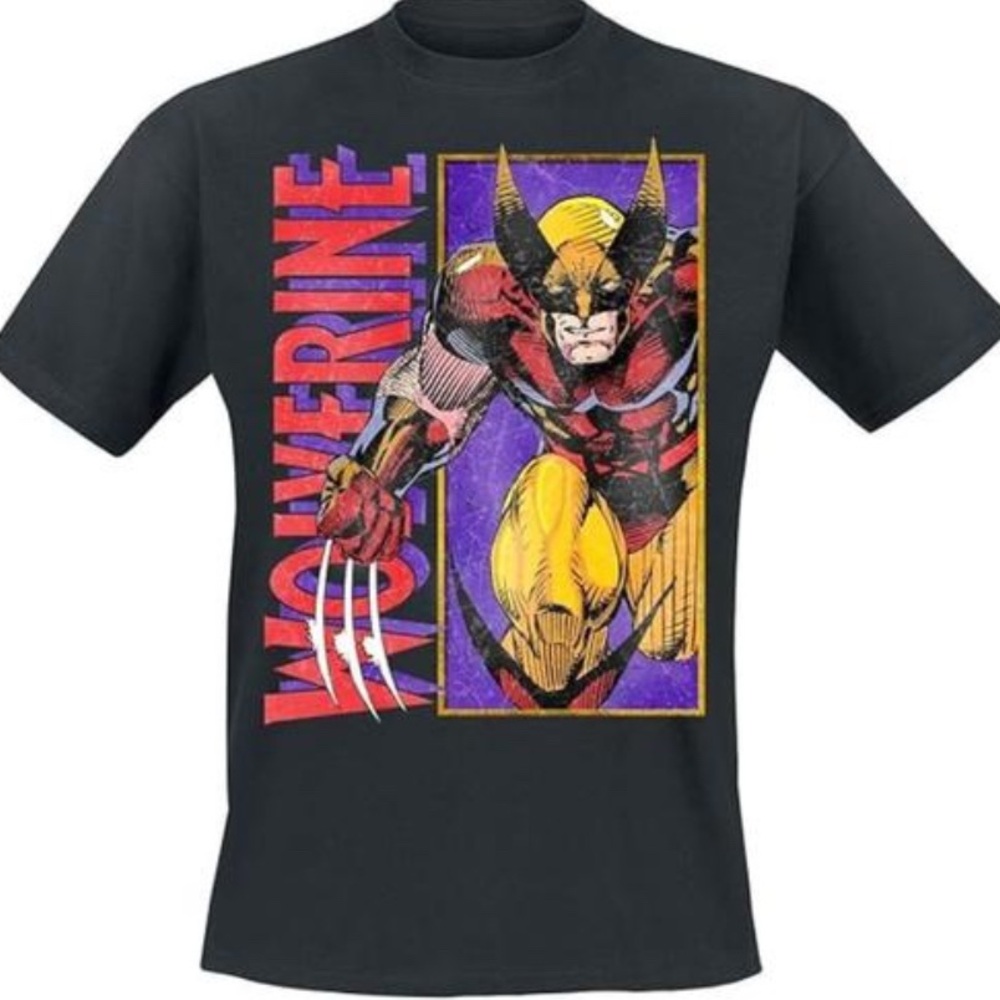 Marvel Wolverine Short Sleeve Tee - Black and Red